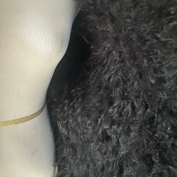 RAVN black 100% knitted lamb fur jacket size M - Picture 6 of 8